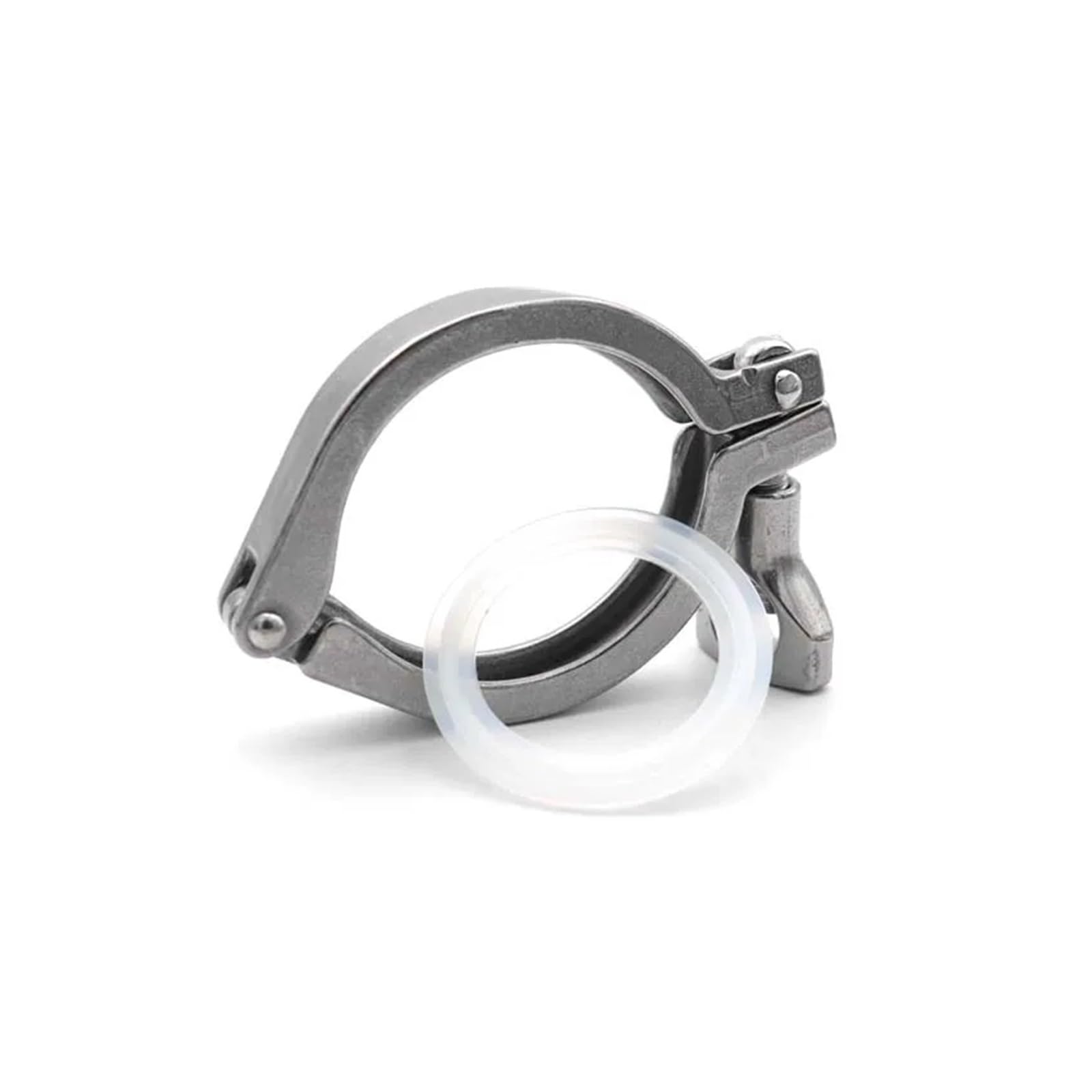 AARTERZZA 1PC Tri Clamp 0.5" 304 Stainless Steel Pipe Fittings 25.4mm with Silicone Gasket Pipe Fitting