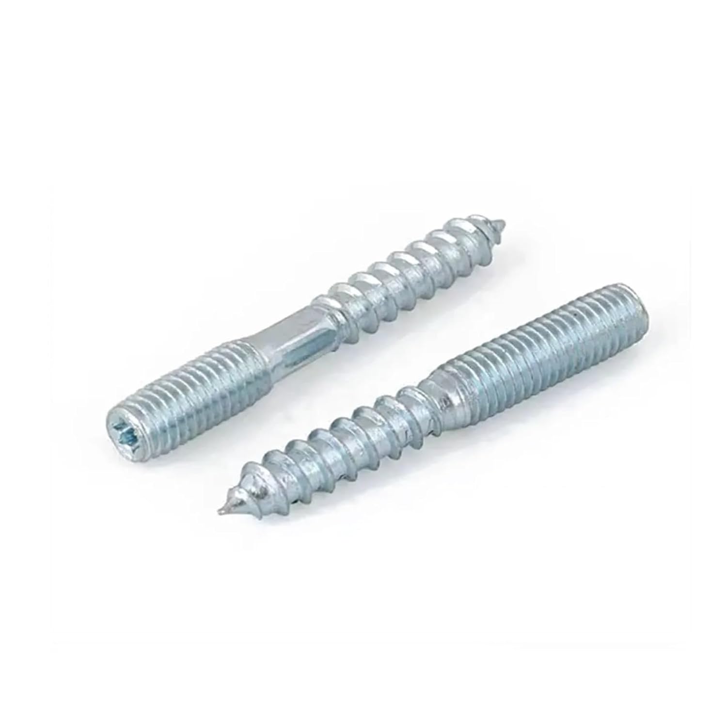 Double Head Self Tapping Screws, Head Self Tapping Carbon Steel Plum Blossom Headless M6/M8 X 50-70mm 60 pcs(30pcs with Hexagonal,M6X60)