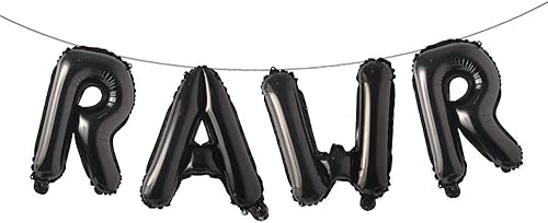 Miniatura 10 de ROAR RAWR - Globos de dinosaurio tiranosaurio de animales para fiesta de cumpleaños, baby shower, kit de decoración inflable, suministros de fiesta,