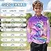 HUIACONG Girls Dragon Golf Shirts for Preschool Kids Rainbow Shirts for 11-12 Years Boys Starry Undershirts for Children Loong Sweater for Outdoor Party