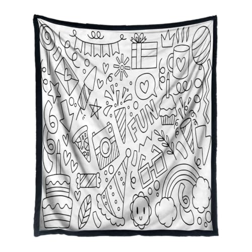 Couverture à colorier pour adultes animation originale de fête et salon
