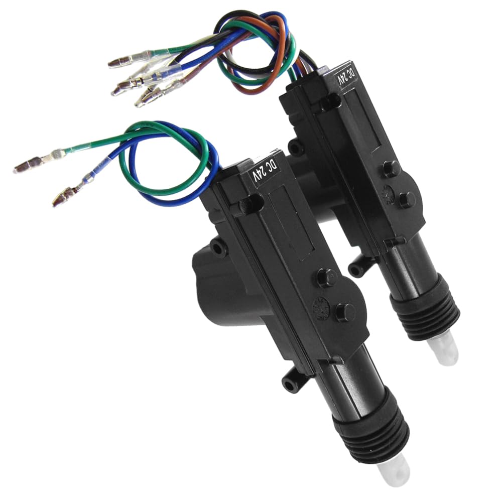 MACHSWON Keyless Entry System, Car 24V Central Lock Locking System with 2 Actuator, 2 Remote, Car Security System Compatible with Most Vehicles