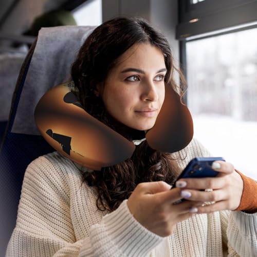 Almohada de viaje de memoria con funda de poliéster miniatura 6
