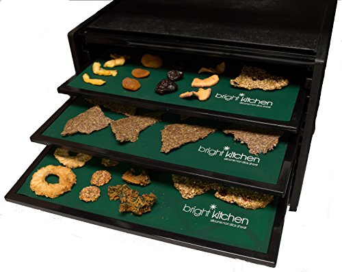 Set Of 3-14" X 14" Silicone Sheets For Excalibur Dehydrator Bright Kitchen Re-Usable Non-Stick Mat (3) #TOP3