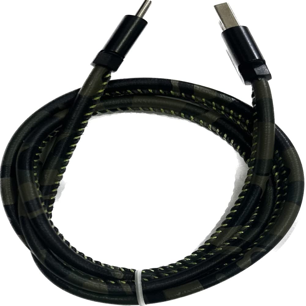 USB Type C Cable 3.1A Braided & Fast Charging Cable, 3.3 Feet (1.02M Cable) Compatible With All C-Type Devices With Nice Color (Olive Green Color)