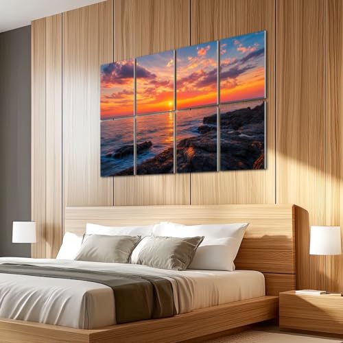 8 piezas paneles acústicos artísticos absorbentes de sonido con diseño decorativo 48"x32" miniatura 5