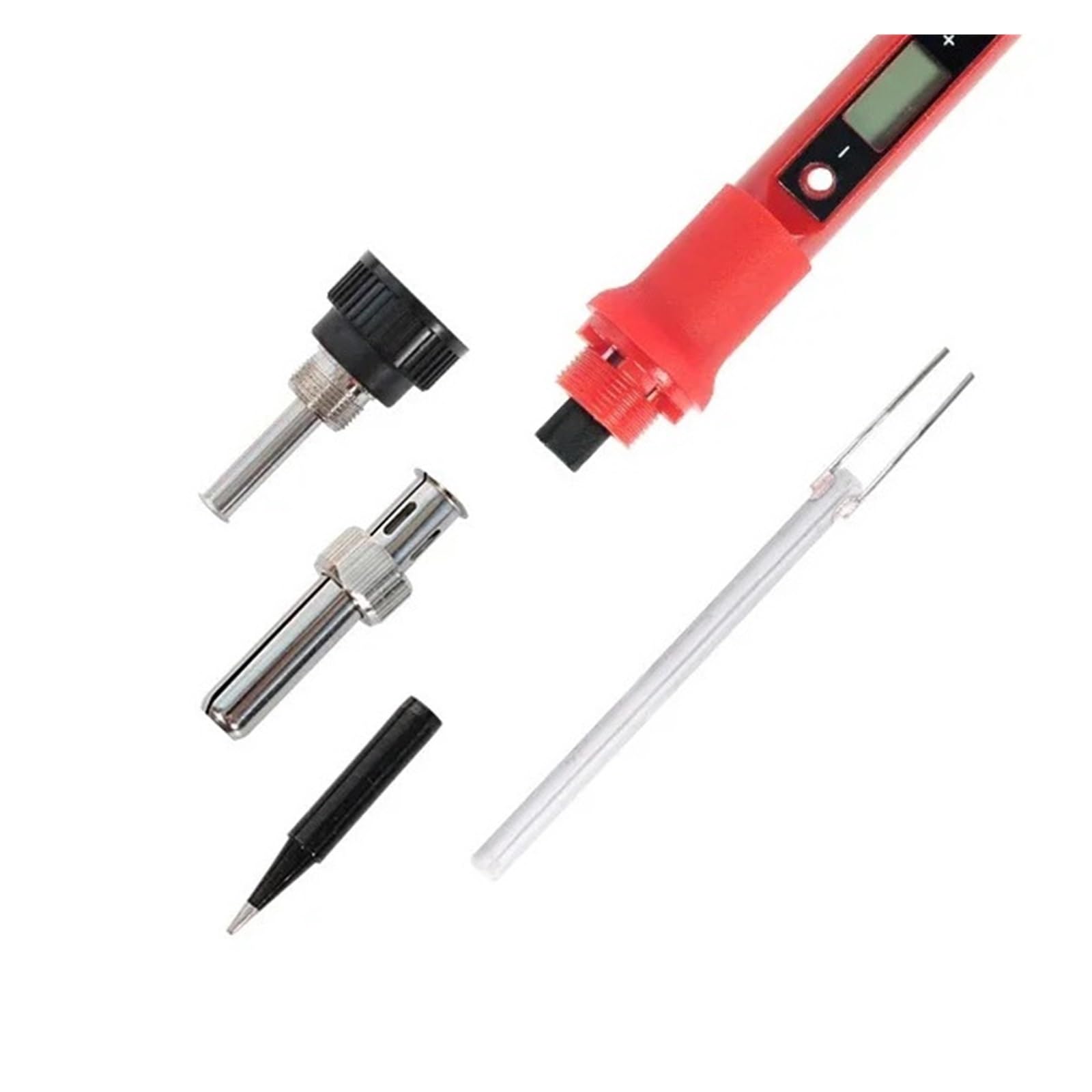 Kit De Soldador Eléctrico Temperatura, 80W Con Multímetro, Herramienta Soldadura Calentamiento Preciso(Red-02)