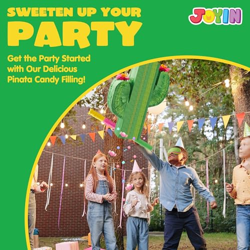 image for JOYIN Cinco De Mayo Cactus Pinata for Kids Birthday Party, (16.75x11.2