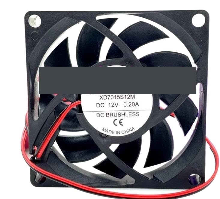 Ventilador de refrigeración para Servidor 2 Cables XD7015S12M, 12 V CC, 0,20 A, 70 x 15 mm