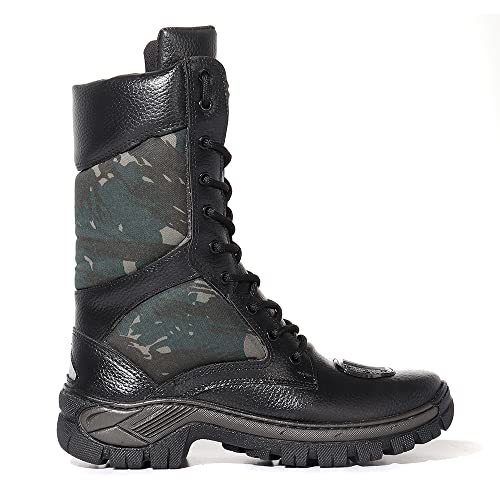 Bota Coturno Masculina Adventure Casual Militar Proteção Marcha Cano Longo Motociclista Rocam Trilha