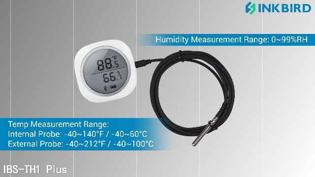 Termometro Igrometro Bluetooth Inkbird ITH-11-B - Monitor Temperatura E Umidità Con App, Allarmi, Sensore Di Precisione