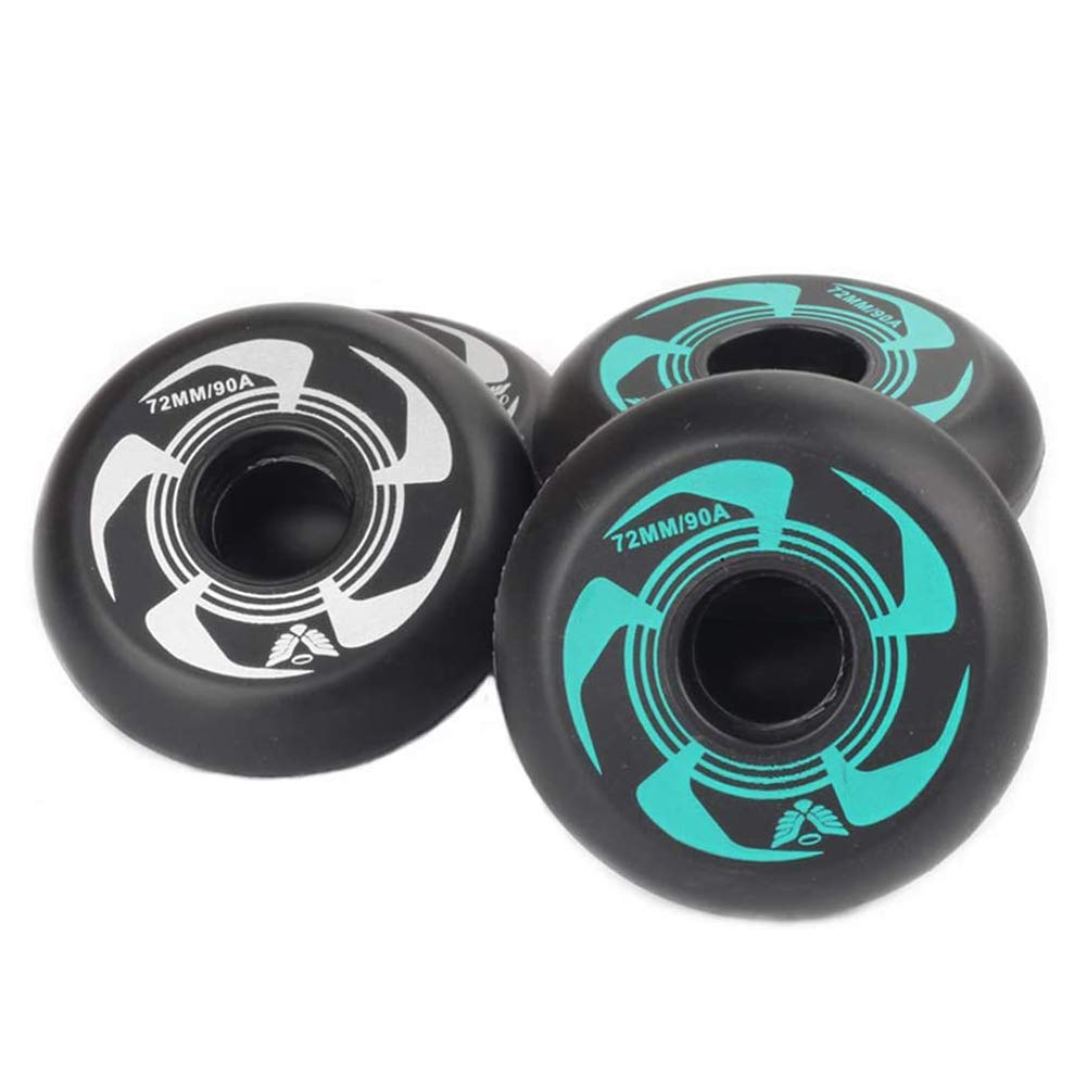 8 Stück Inline-Skate-Rollen mit ABEC-9 Kugellager für Rollschuhlaufen und Hockey