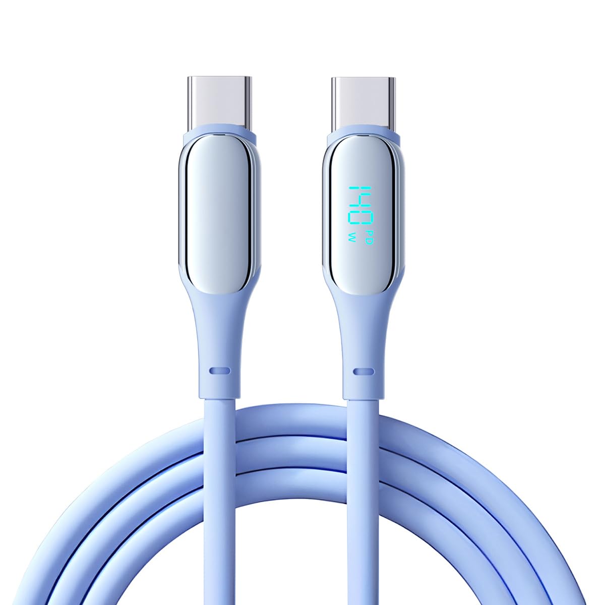 Verilux® 140W Type C to Type C Cable Fast Charging for i-Phone 16/15, 4.9Ft Silicone TYPE C To TYPE C Cable, 480Mbps Data Transfer LCD Display Type C Cord for Galaxy S24/S23/S22, MacBook, iPad, Pixel (B0D4ZDYMLB) Amazon Price History, Amazon Price Tracker