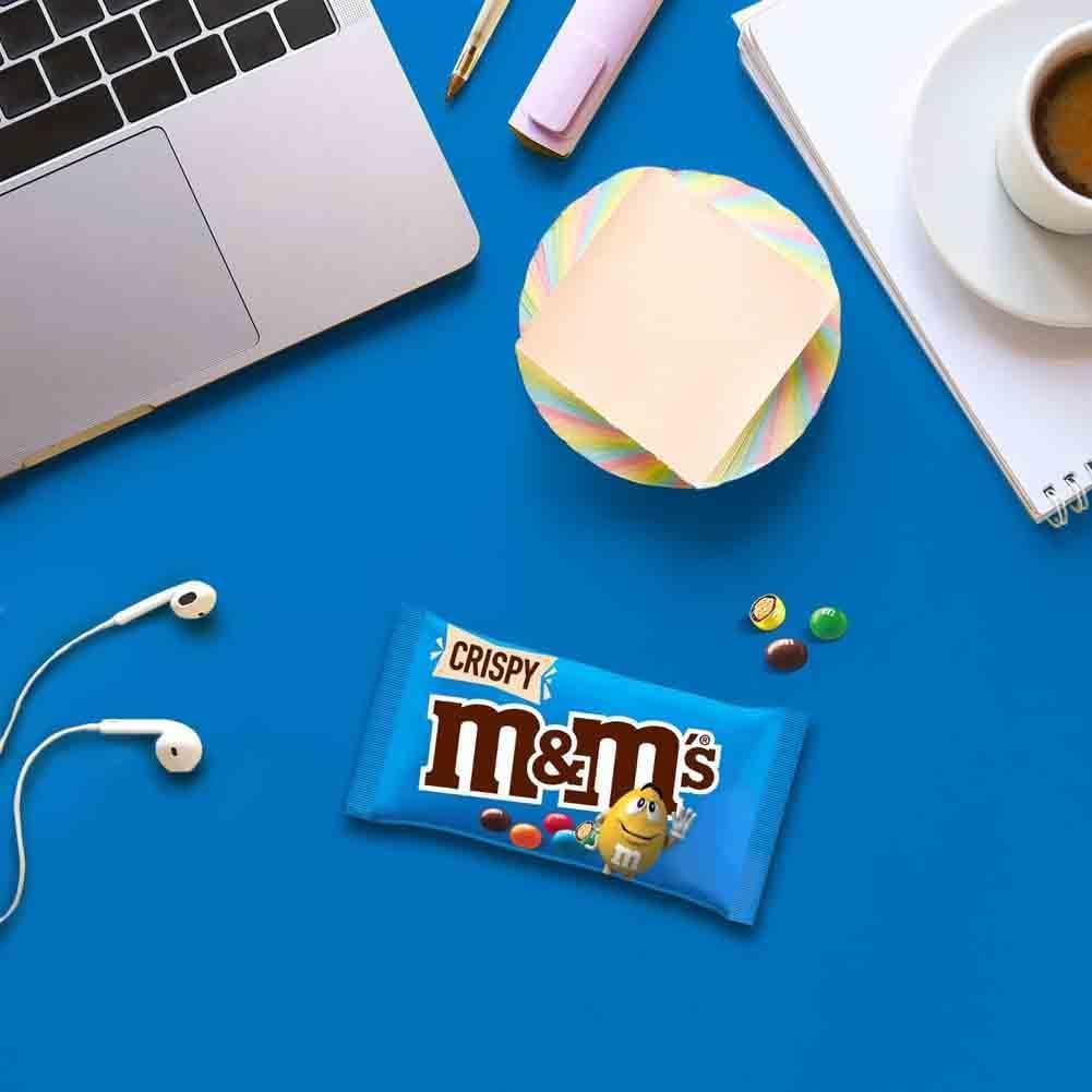M&Ms Crispy & Peanut – Coffret, Chocolat au Lait - Idéal Cadeau et Snacks - 24x36g Crispy + 36x45g Peanut (60 Sachets au total)