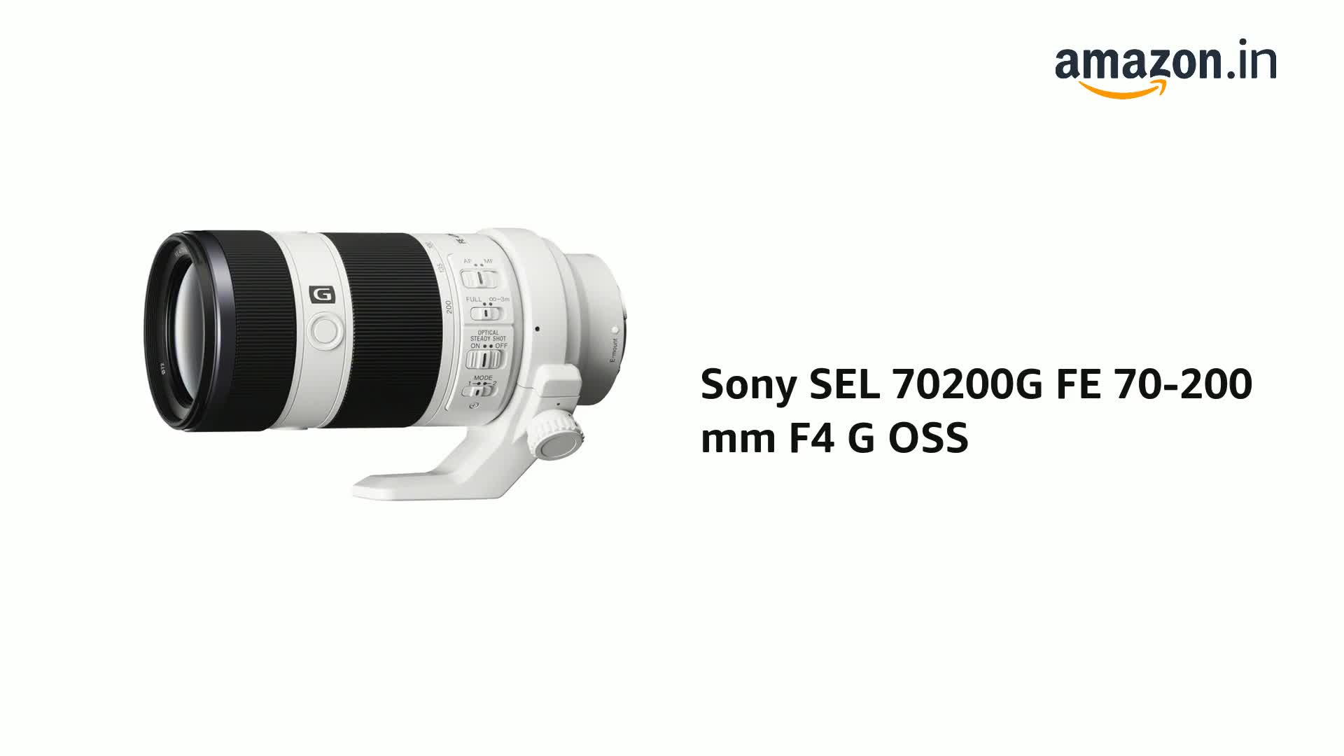 Sony E Mount Fe 70X200 Mm F4 G OSS Full-Frame Lens (Sel70200G 