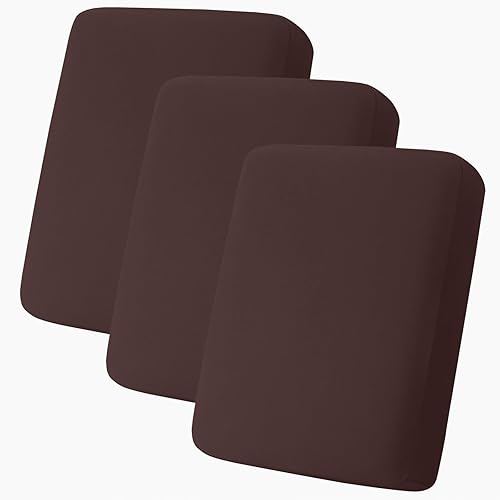 Miniatura 30 de hyha Fundas de cojín de sofá estampadas, fundas de sofá florales lavables para sofá de 3 cojines, fundas de cojín elásticas con patrón de Rojo y