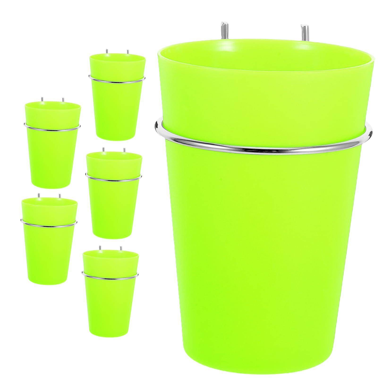 HEALLILY 6pcs Round Pegboard Cup Hooks Organizer Accessories for Office Craft Art Supplies Retail Display Tools