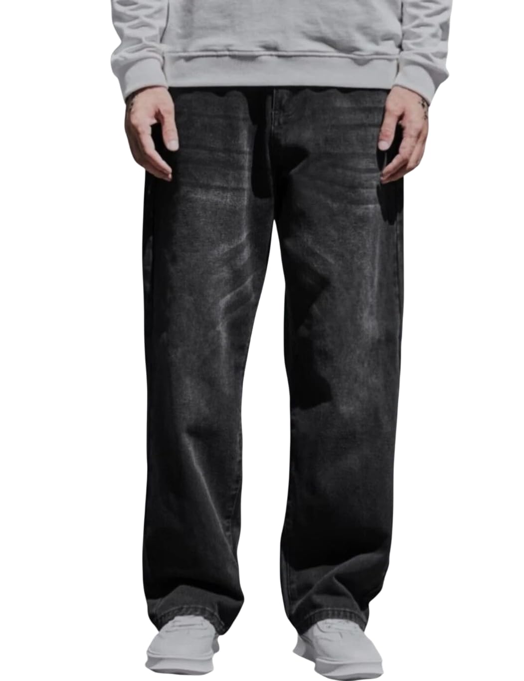 Make Way Loose Fit Jeans for Men – Oversized Baggy Denim Pants | Relaxed Fit Casual Wear | Durable Everyday Use | Stylish Streetwear | Comfortable & Trendy Fit-picture-39