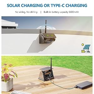 DVKNM 2 Magnetic Solar Wireless Backup Camera with 7" 1080P IPS DVR Monitor — photo 3 of 6