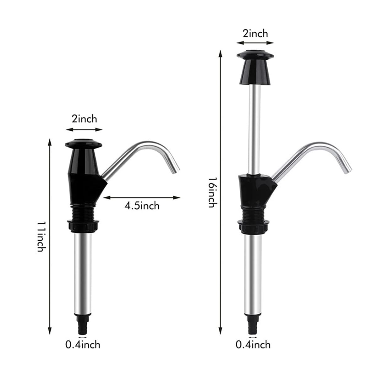 Pompe à eau manuelle universelle pour caravanes, camping-cars, cuisines, fontaines à eau