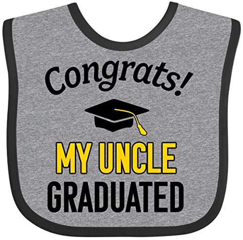 inktastic Congrats My Uncle Graduated with Cap Baby Bib