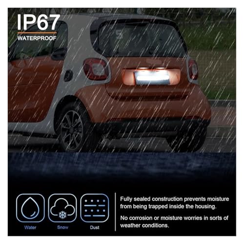 Iluminación de matrícula para Smart Fortwo 453 ideal para trayectos urbanos nocturnos 7