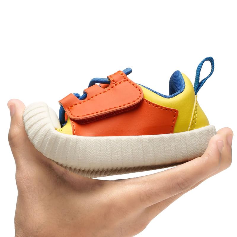 Image of ONYC Toddlers's Comfortable & Lightweight Lace-Free Sneakers - Yellow (Boys)