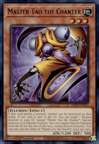 YU-GI-OH! Master Tao The Chanter - Ultra Rare - 1st Edition - 1 Count - Anime Trading Card Game Singles