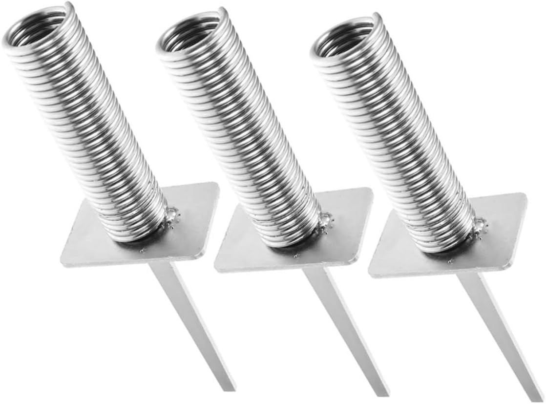 Totority 3Pcs Spring-Loaded Ground Stake Flagpole Holder for Soccer Corner Flags Football Training Equipment with Detachable Structure for Agility Drills and Field Marking