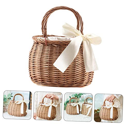 Panier à fleurs tissé Amosfun idéal pour un mariage rustique chic - 5