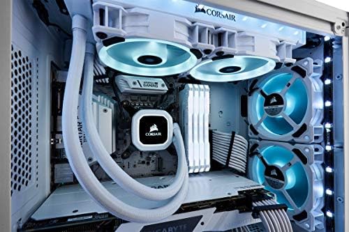 Corsair LL120 LL Series, 120 mm Dual Light Loop RGB LED, PWM, High Airflow Fan - White (Triple Pack with Lighting Node PRO)