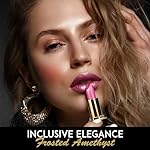 L’Paige Designer Lipstick – Frosted Amethyst Sheen in Cool Berry Pink, with Aloe Vera-Based, Long-Lasting, Moisturizing Formula for Smooth, Soft, Hydrated Lips – Ideal for All-Day Wear, Shade L53 - Image 2