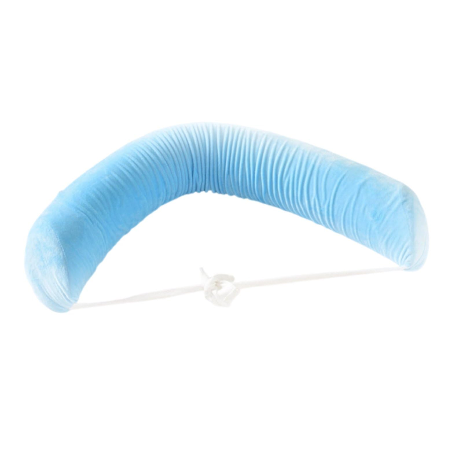 Cojín Lumbar Curvo Almohada Ergonómica para Cintura Cojín de Cojín de Almohada de Posicionamiento Funda Lavable de Terciopelo con Esponja Suave Adecuado para Dormir y Relajación Doméstica