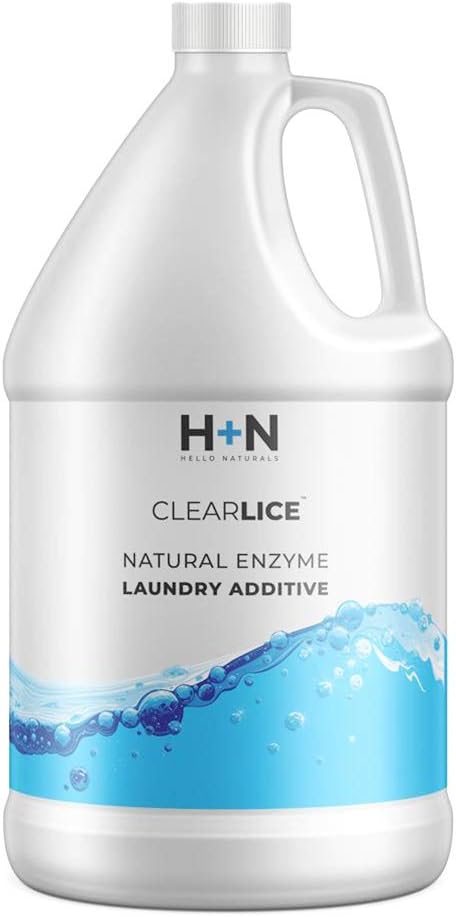 ClearLice® Gallon Size Lice Laundry Additive Detergent - Keep Your Bedding, Clothes, Hats, Soft Toys, Towels and More lice Free - with Fresh Peppermint Scent - 128 oz