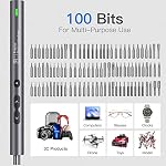 Mini Electric Screwdriver Set, SOONAN 120 in 1 Small Portable Cordless Power Screwdriver Set with 100 Precision Bits & LED Light & 20-bit Tool Set Handy Repair Tool for Phone Watch Camera Laptop