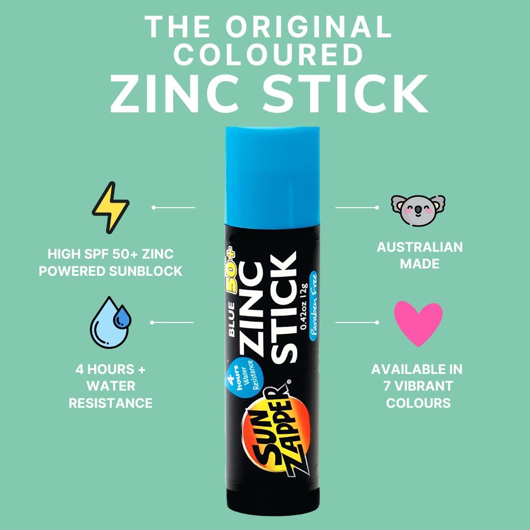 Sun Zapper Zinc Stick SPF 50 Blue