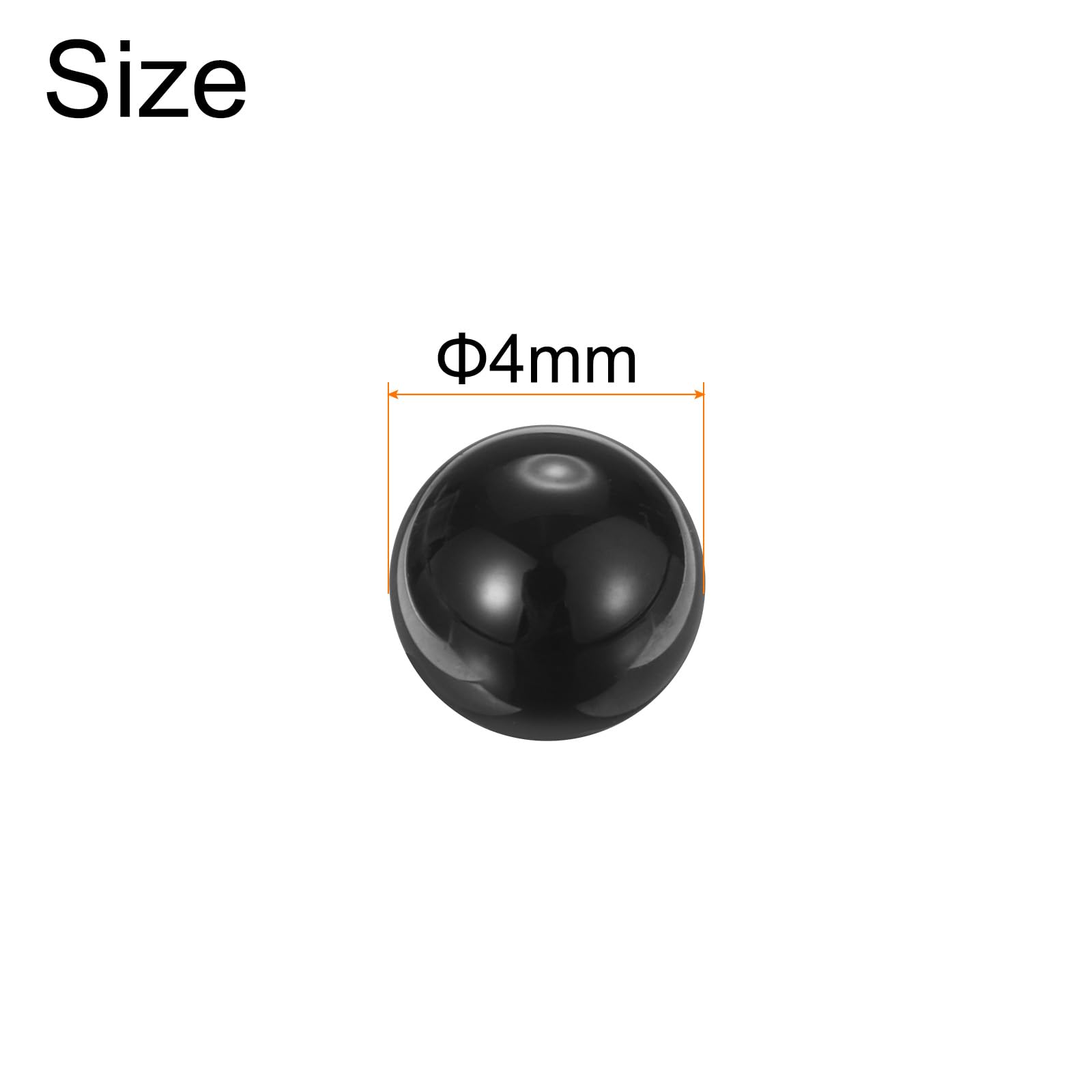 Sfere in Ceramica 4mm Si3N4 G5 Precisione per Cuscinetti 50pz