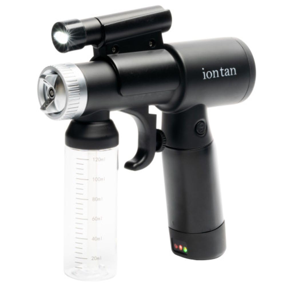 ION Tan Go Cordless Spray Tan Machine Two Speed Brushless Motor with Turbo Mode. Superior to Self Tanner and Gradual Tanning Lotion and Mousse application.