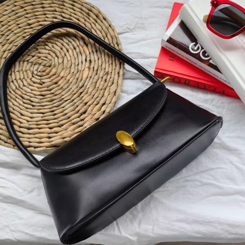 Retro Shoulder Bag for Women, Leather Small Tote Handbag Hobo Cute Clutch Shoulder Purse, Vantage Design2