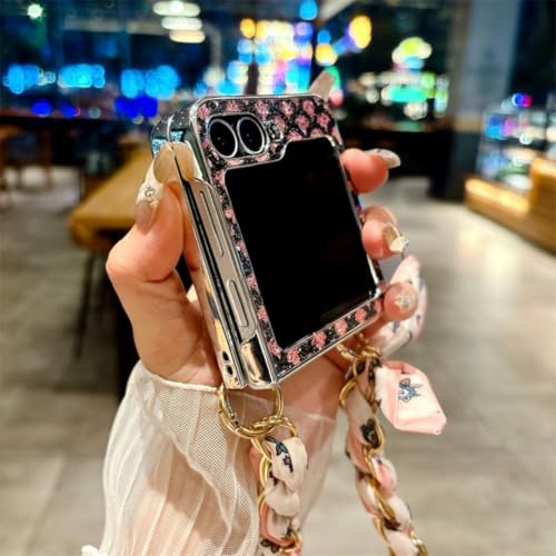 Protection Galaxy Z Flip6 anti-chute avec chaîne pour ne plus le perdre