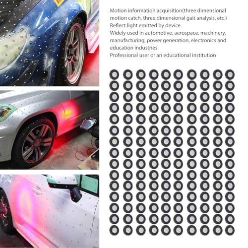 Magnetisches 3D-Scannen, 150 Stück 3D, Magnetische Scan-Positionsziele, Hochreflektierender Referenzpunkt, Tracking-Punkt, 3 Mm Innendurchmesser, 6 Mm Außendurchmesser