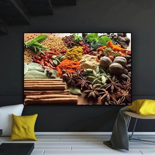 Arte de la pared Pintura de alimentos dsdsgog en lienzo con bastidor interno duradero