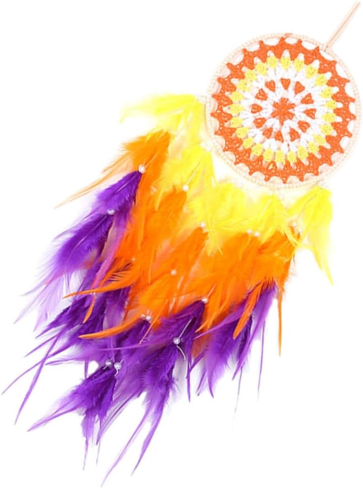 Colorful Dream Catcher Xmas with String Light Wall Hanging Ornament
