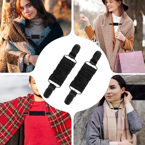 Image of JIEYAO 2Pcs Dress Clips Back Cinch,Sweater Clip for Women Waist Cincher Clip Retro Cardigan Collar Clips for Tightening Cloth