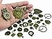 Kinteshun Clocks and Watches Dial Face Movement Charm Alloy Multistyle Steampunk Pendant Charm Connector for DIY Jewelry Making Accessaries(100 grams) (Bronze)