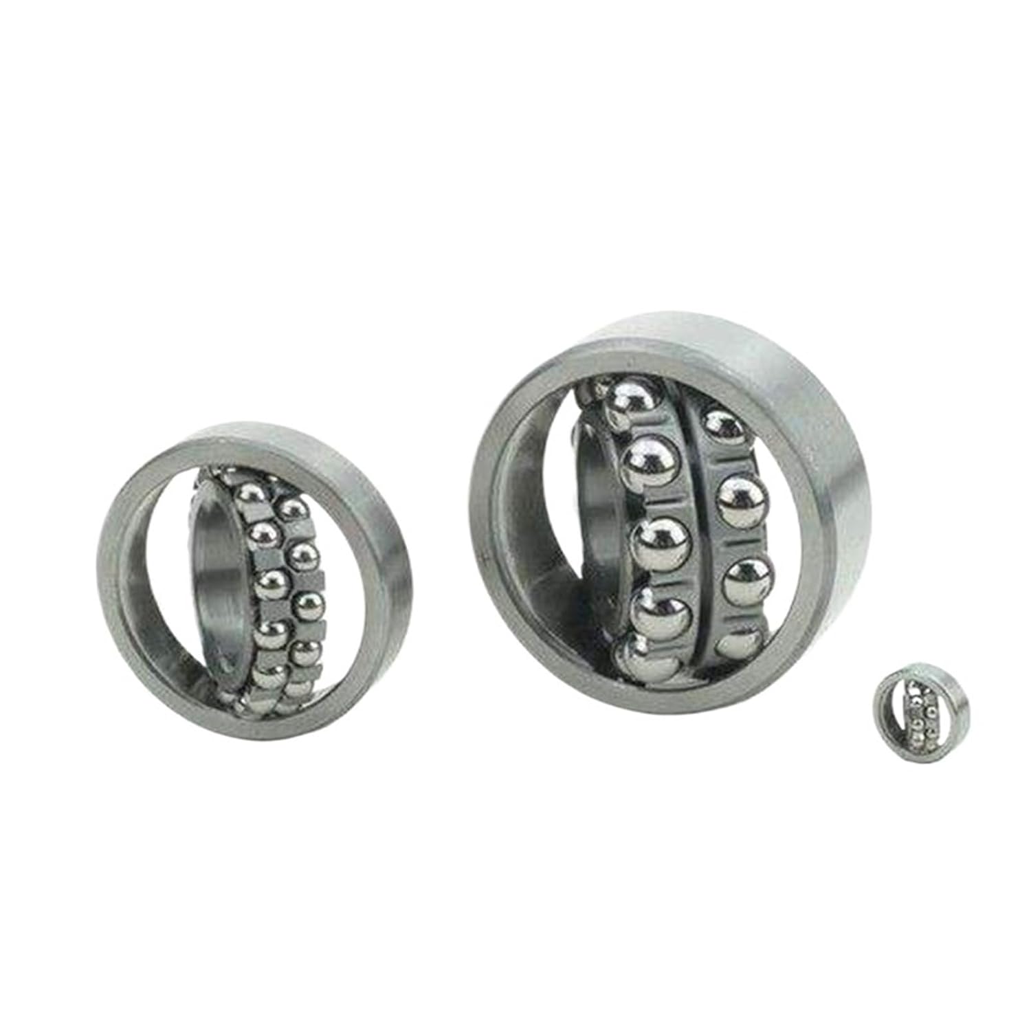 Double Self-aligning Ball Bearings 2202 2203 2204 2205 2206 2207 5Pcs(2207)
