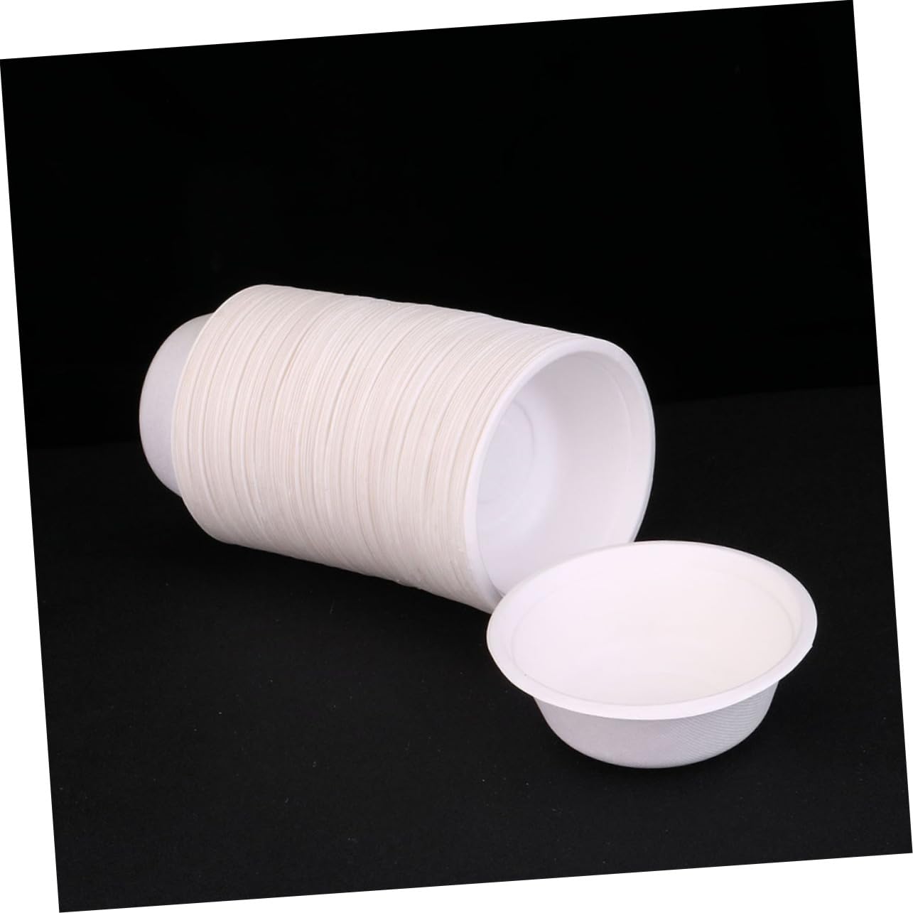 Beaupretty 50piezas Platos y Cuencos De Papel Desechables Cuencos De Pulpa Multiusos Para Restaurante Vajilla Para Dibujar Mano