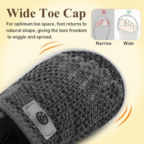 QFH Toddler Shoes Boys Girls Sneakers Comfy Barefoot Shoes Kids Adjustable Hook and Loop Walking Shoe Wide Toe Box Breathable Shoe4