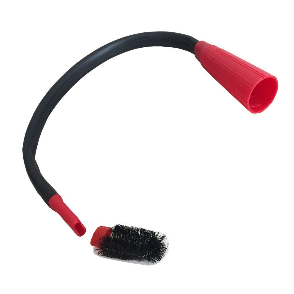 Staubbeutel24 SBFLEXO, Universal Vacuum Cleaner Crevice Nozzle with Radiator Attachment, Flexible for All Connections from 30-38 mm Diameter, Black