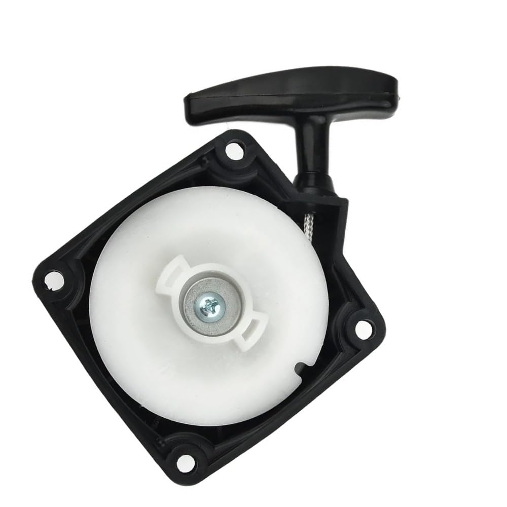 Démarreur à recul de 82mm avec brosse plastique noir pour accessoire équipement de jardin